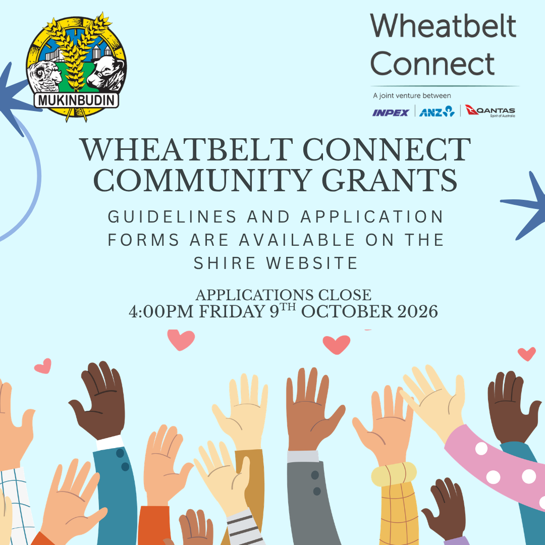 Wheatbelt Connect Community Grants Application Poster