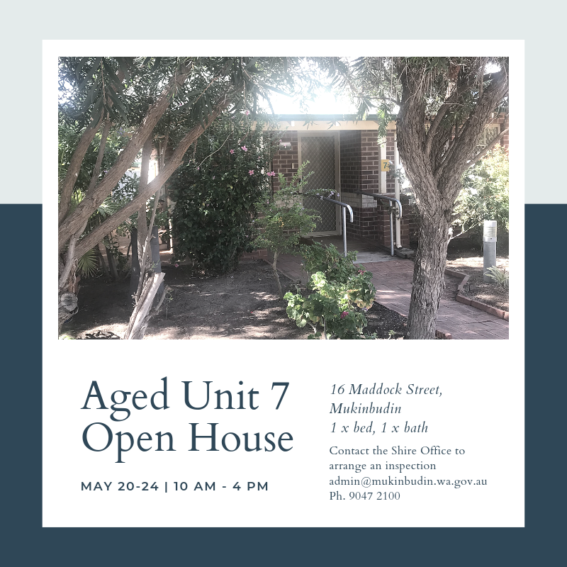 Aged Unit 7 Open House