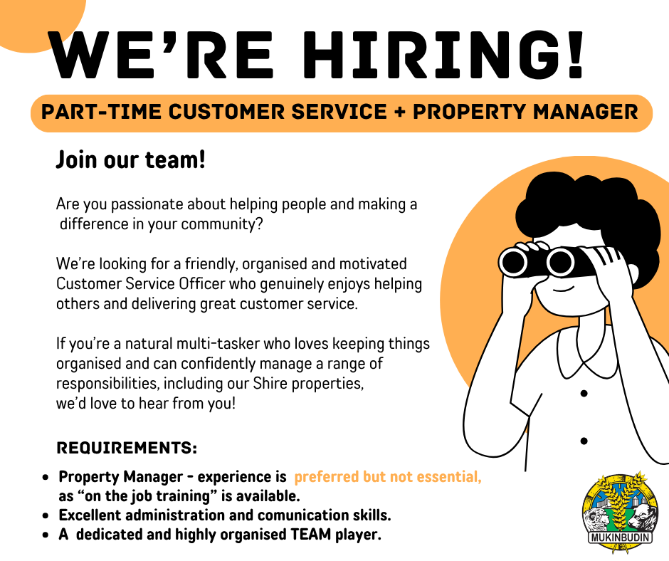 Customer Service Officer / Property Manager Employment Poster