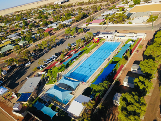 Australia Day 2022 - Muka Style - Drone Photo of Swimming Pool